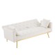 Convertible Folding Futon Sofa Bed with Golden legs F-8001