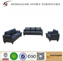 Black Sectional Sofa Leather Sofa Couch Modern Living Room