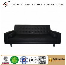 Black wood frame sofa bed
