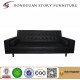 Black wood frame sofa bed